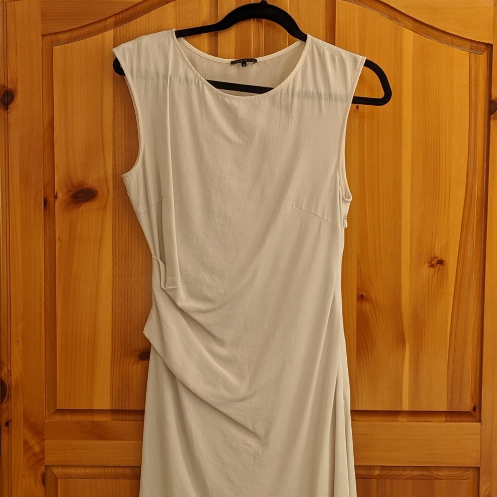 Theory Bias Cut Sleeveless Wool/Viscose Dress